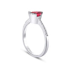 1.08 ct. Diamant Rubin Ring