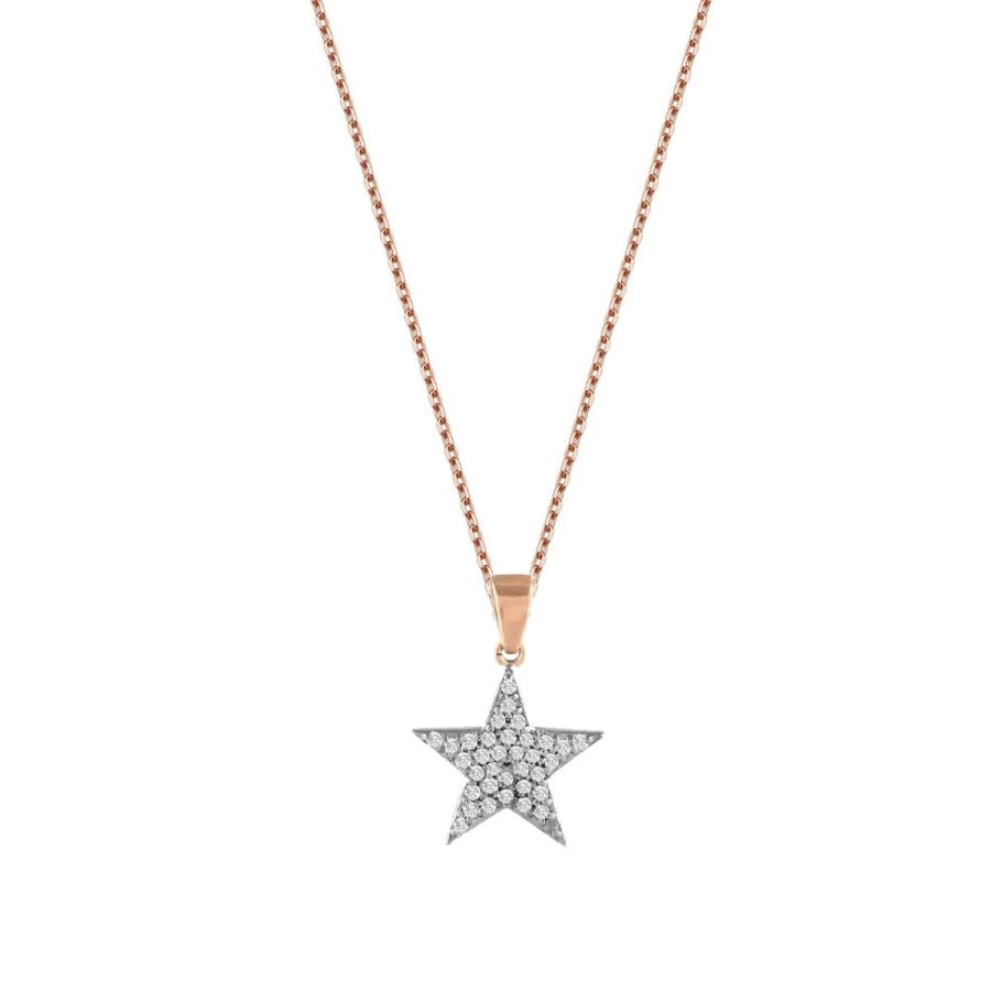 0.13 ct. Diamant Trend Stern Halskette