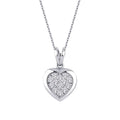 0.14 ct. Diamant Herz Trend Halskette
