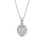 0.14 ct. Diamant Herz Trend Halskette