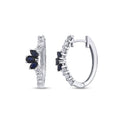 1.30 ct. Diamant Saphir Ohrringe