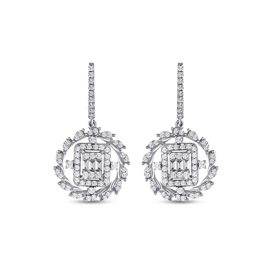 1.10 ct. Diamant Baguette Ohrringe