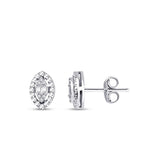 0.21 Karat Diamant Tropfen Baguette Set