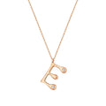 0.04 ct. Diamant E-Buchstabe Halskette