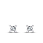 0.40 ct. Diamant Solitär Ohrringe