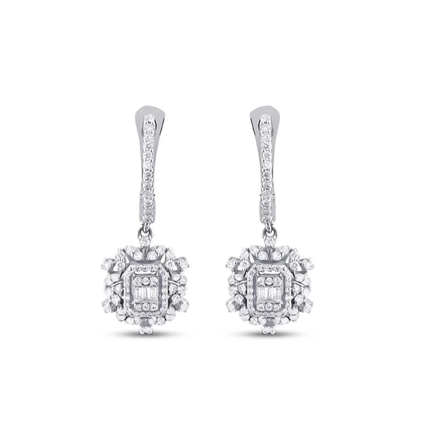 0.73 ct. Diamant Baguette Ohrringe