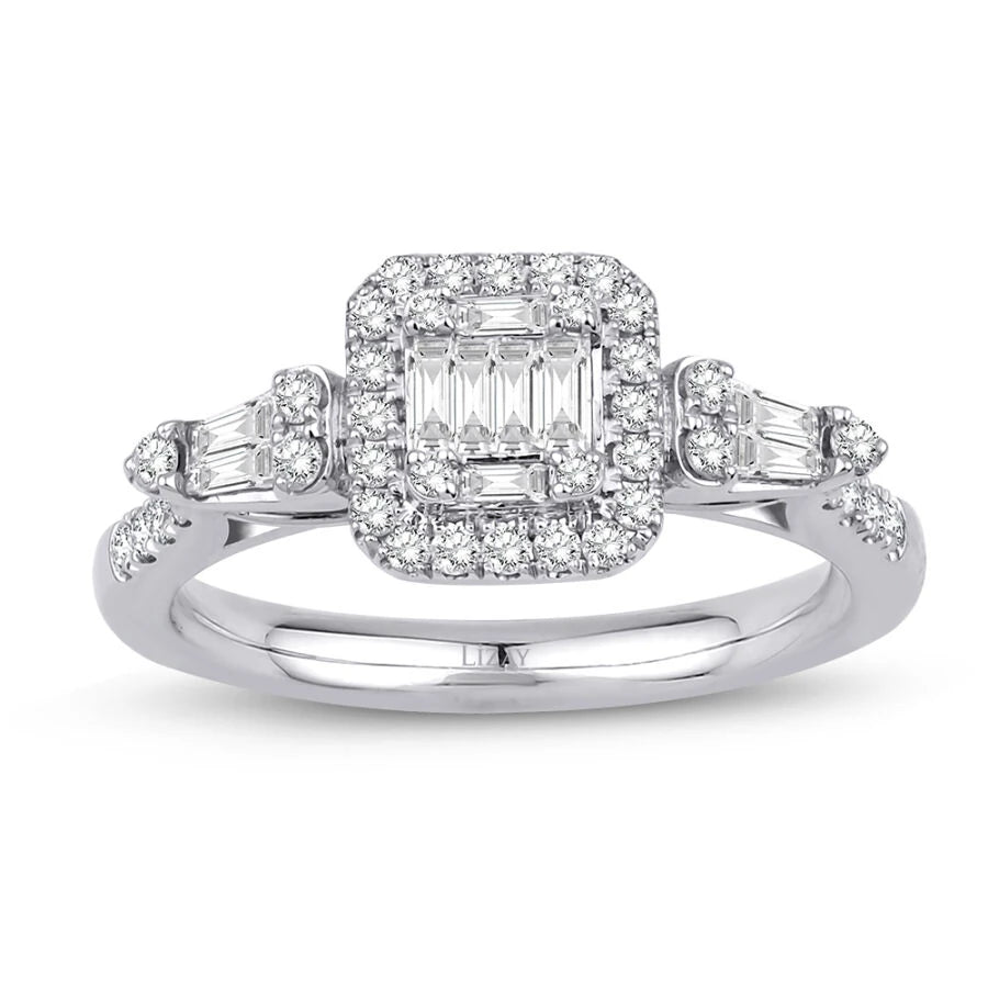 0.46 ct. Diamant Baguette Ring