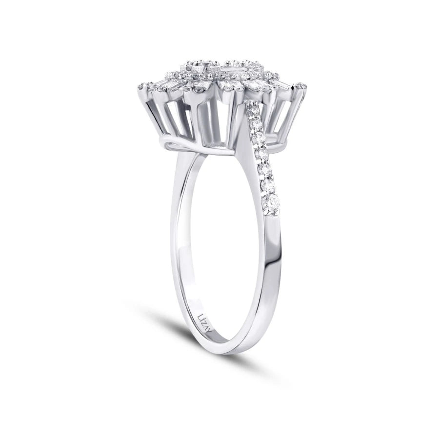 0.77 ct. Diamant Baguette Ring