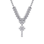 0.69 ct. Diamant Baguette Halskette