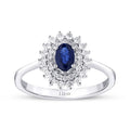 1.04 ct. Diamant Saphir Ring