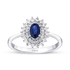 1.04 ct. Diamant Saphir Ring
