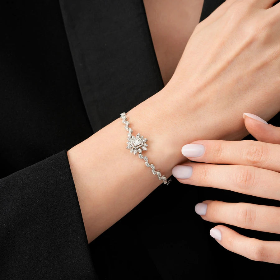 0.73 ct. Diamant Baguette Armband