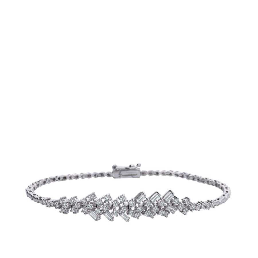 0.99 ct. Diamant Baguette Armband