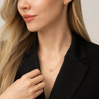 0.65 ct. Diamant Morganit Halskette