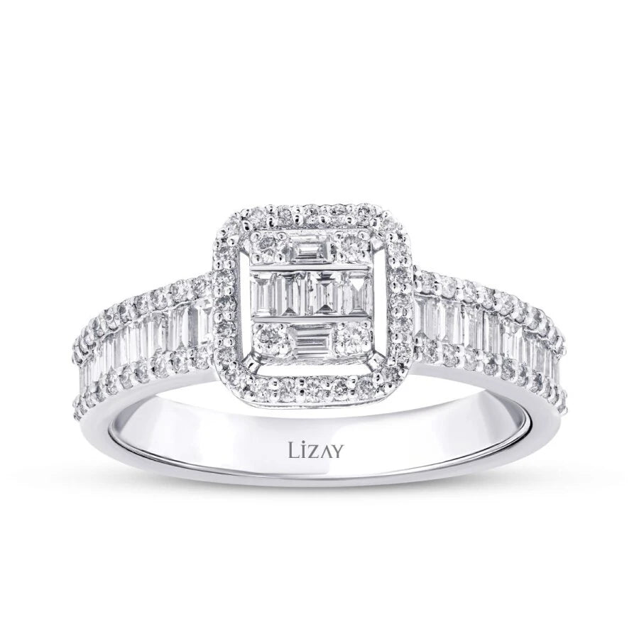 0.74 ct. Diamant Baguette Ring