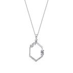 0.31 ct. Diamant Baguette Halskette