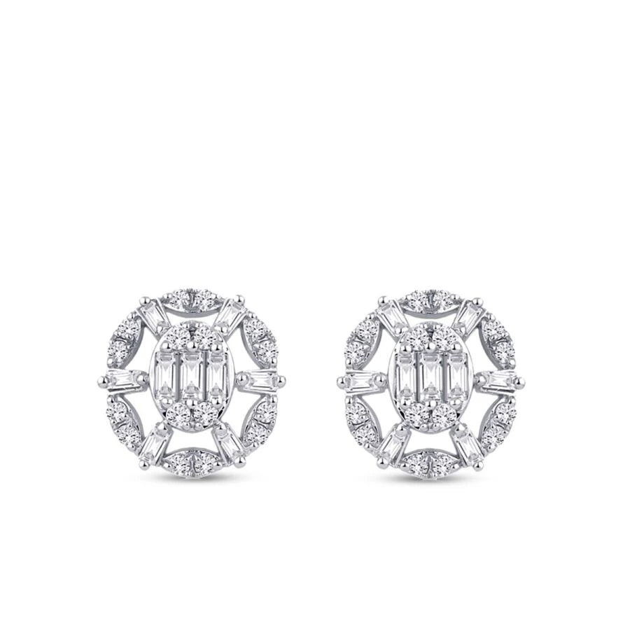 0.46 ct. Diamant Baguette Ohrringe