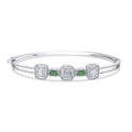 1.68 ct. Diamant Baguette Smaragd Armreif