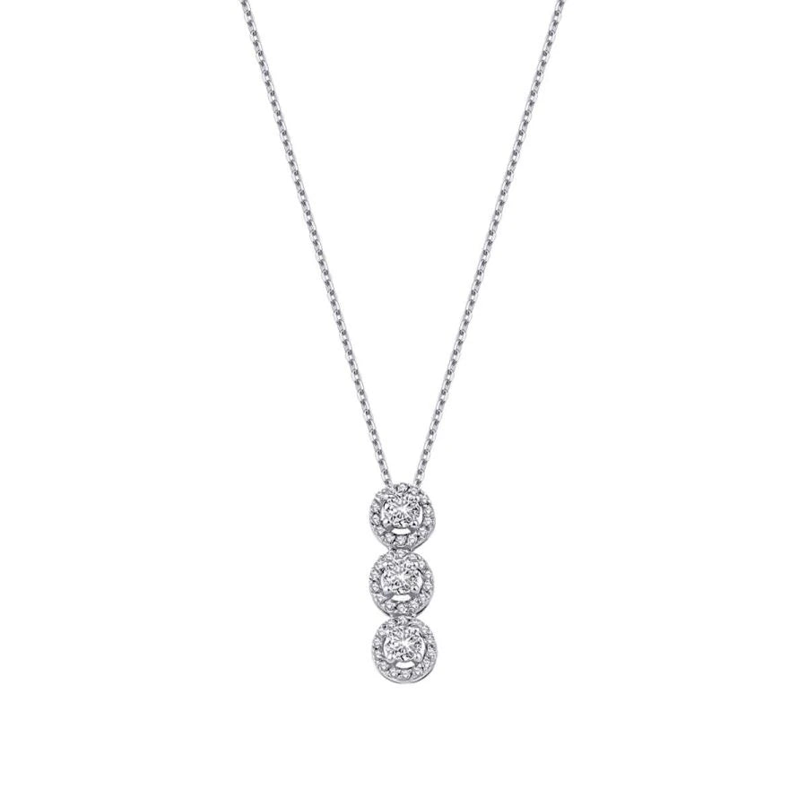 0.46 ct. Diamant Tria Halskette