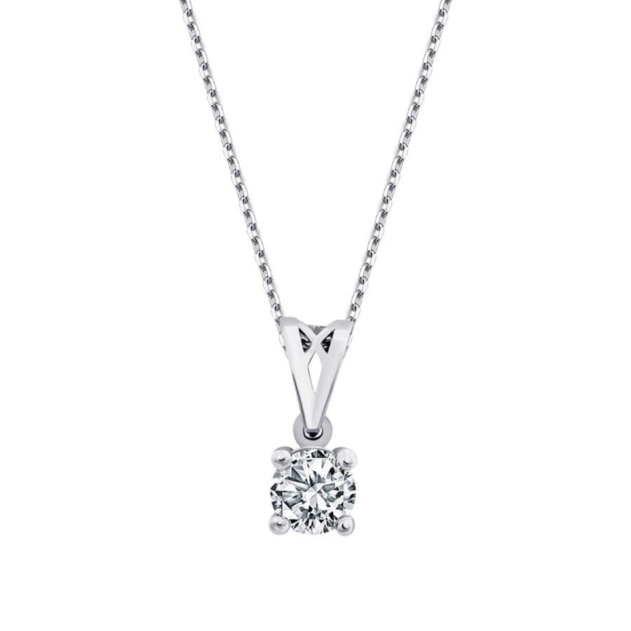 0.70 ct. Diamant Solitär Halskette
