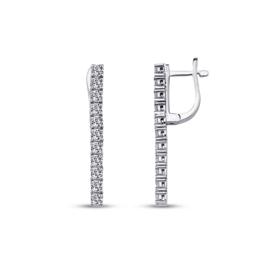 1.63 ct. Diamant Tennis Ohrringe