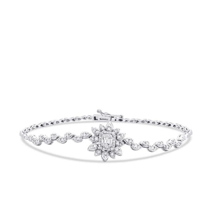 0.73 ct. Diamant Baguette Armband