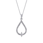 0.23 ct. Diamant Tropfen Halskette
