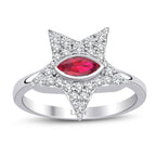 0.63 ct. Diamant Rubin Ring