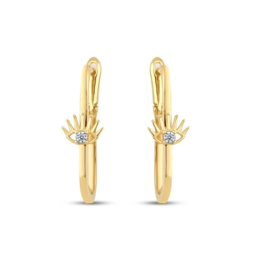 Gold Auge Ohrringe