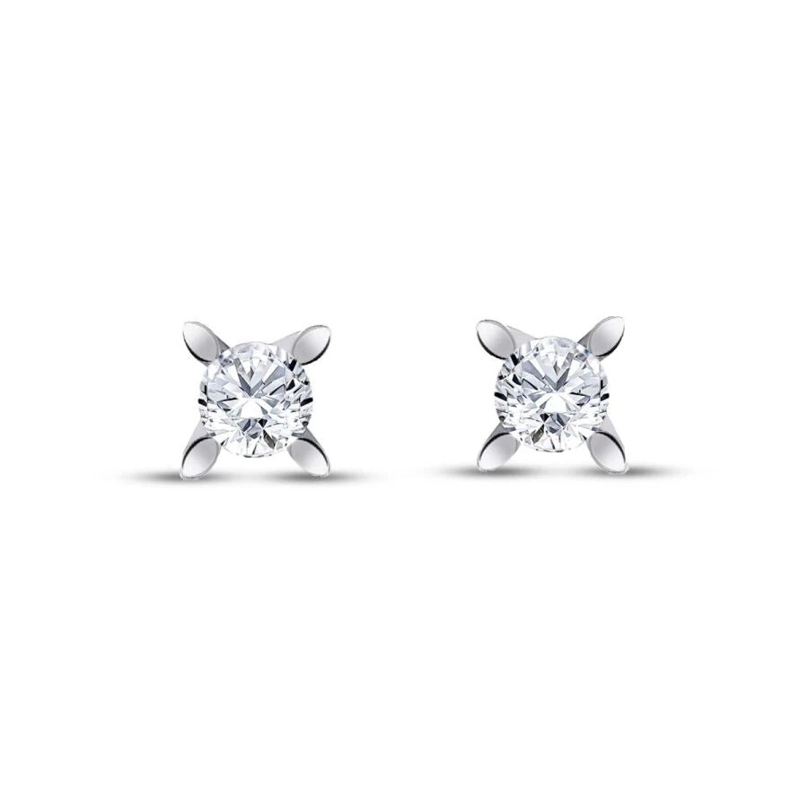 0.60 ct. Diamant Solitär Ohrringe