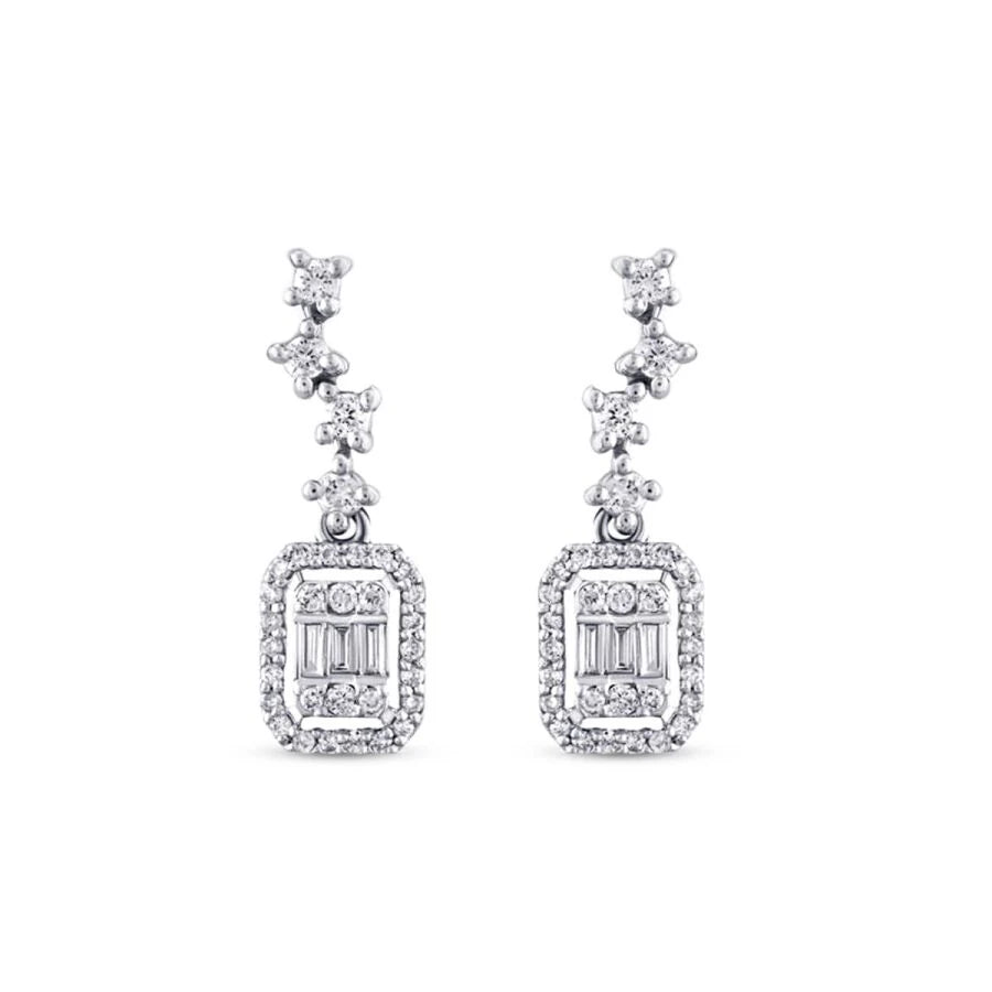 0.33 ct. Diamant Baguette Ohrringe