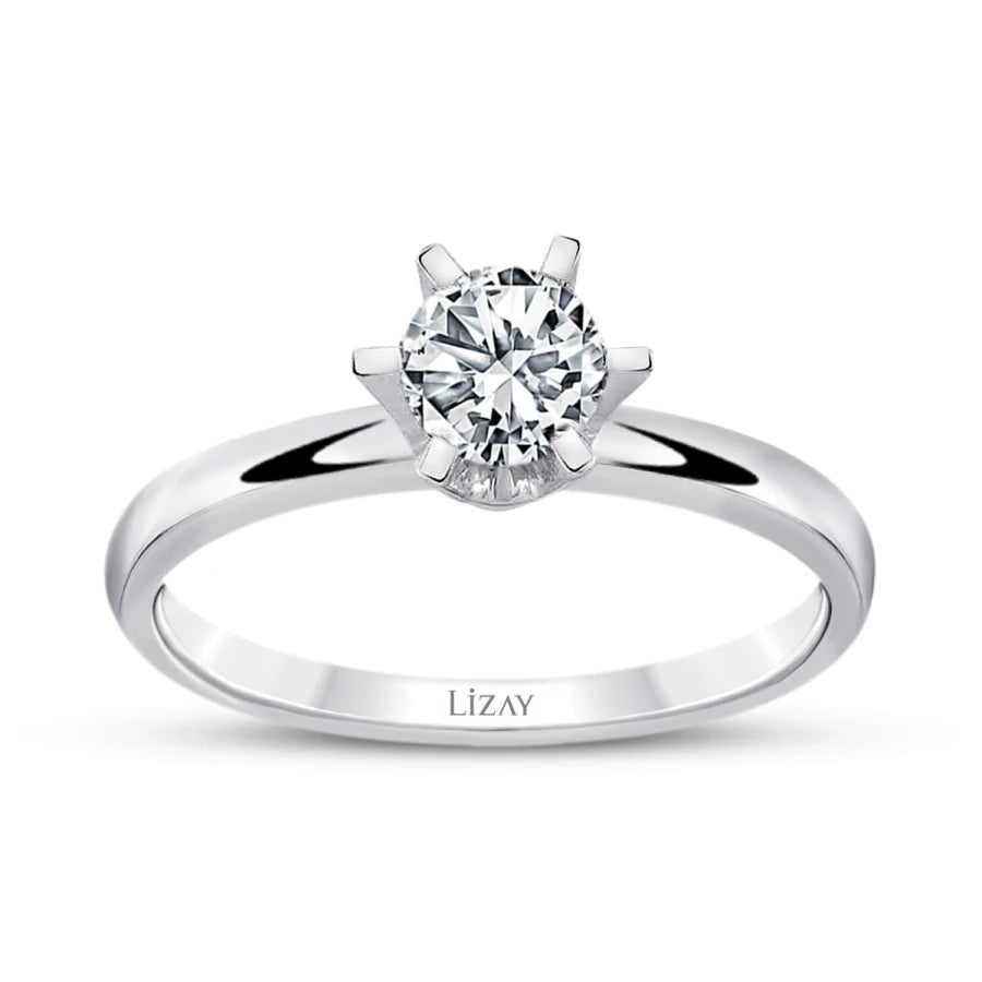 0.50 ct. Diamant Rund Solitär Verlobungsring