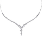 Gold Blumen Tennis Halskette