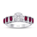 1.34 ct. Diamant Rubin Ring
