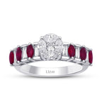 1.34 ct. Diamant Rubin Ring