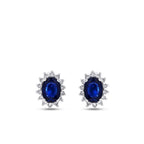 2.13 ct. Diamant Saphir Ohrringe