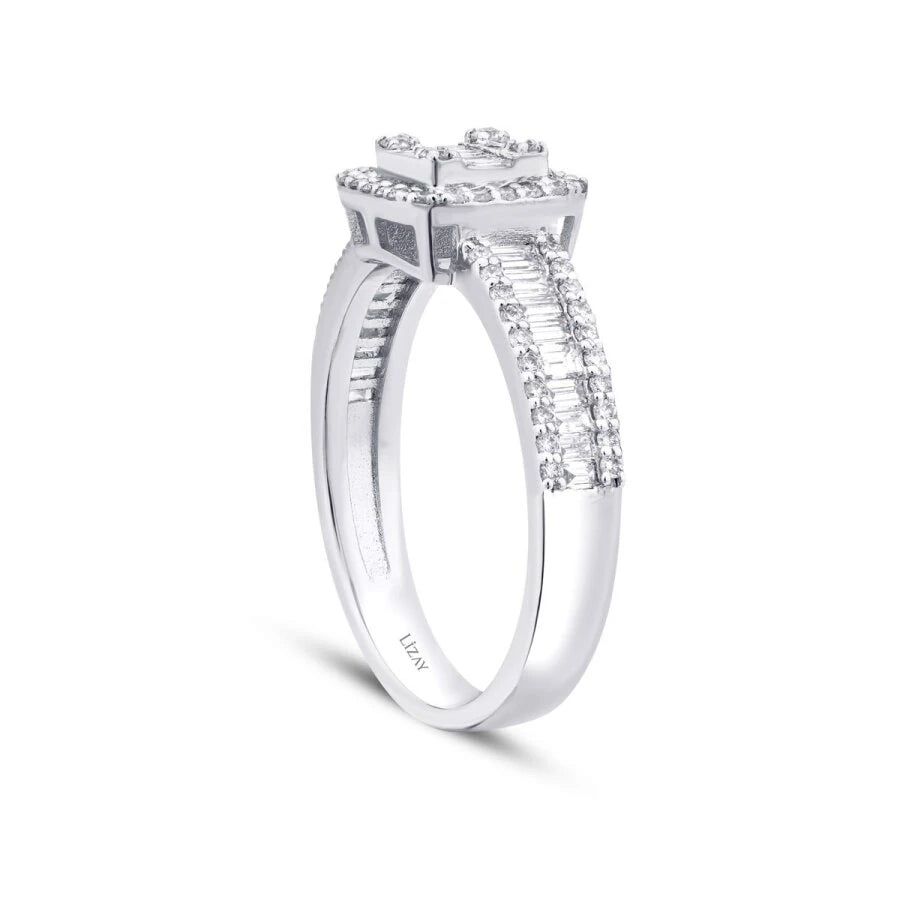 0.74 ct. Diamant Baguette Ring
