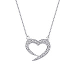0.21 ct. Diamant Herz Halskette