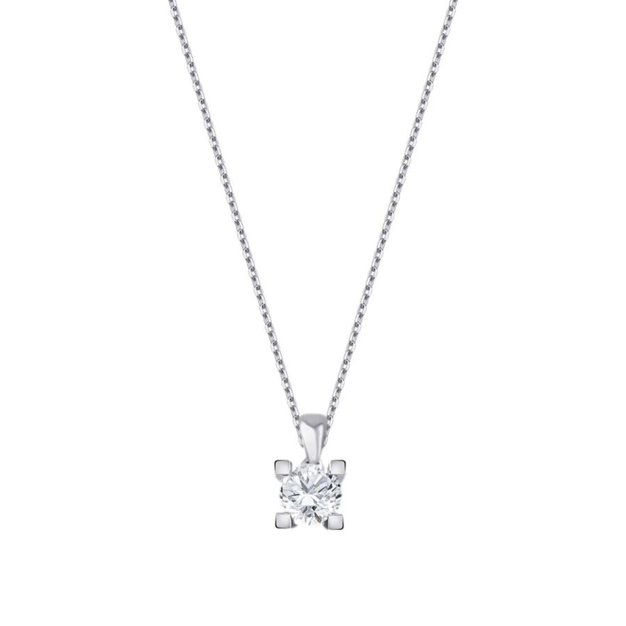 0.08 ct. Diamant Solitär Halskette