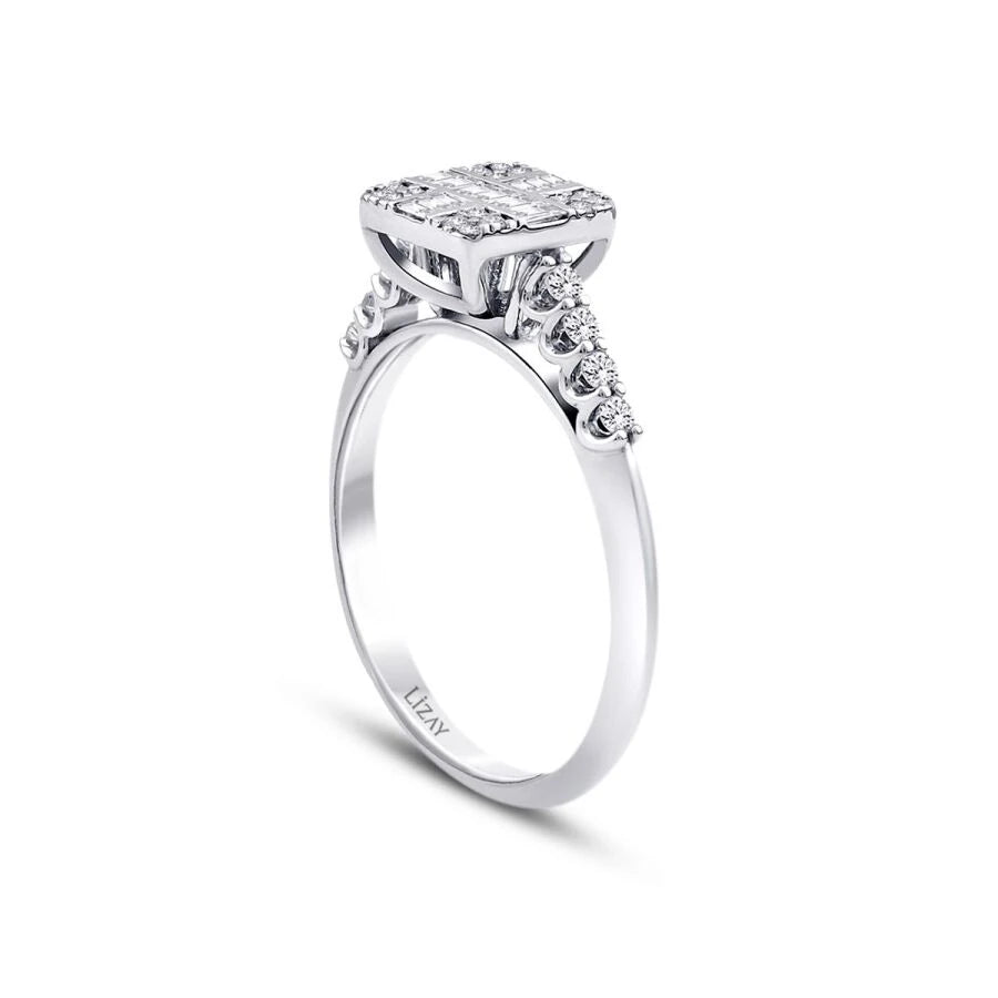 0.34 ct. Diamant Baguette Ring