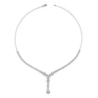 Gold Tropfen Tennis Halskette