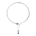 9.71 ct. Diamant Saphir Halskette