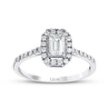 0.69 ct. Diamant Smaragd Ring