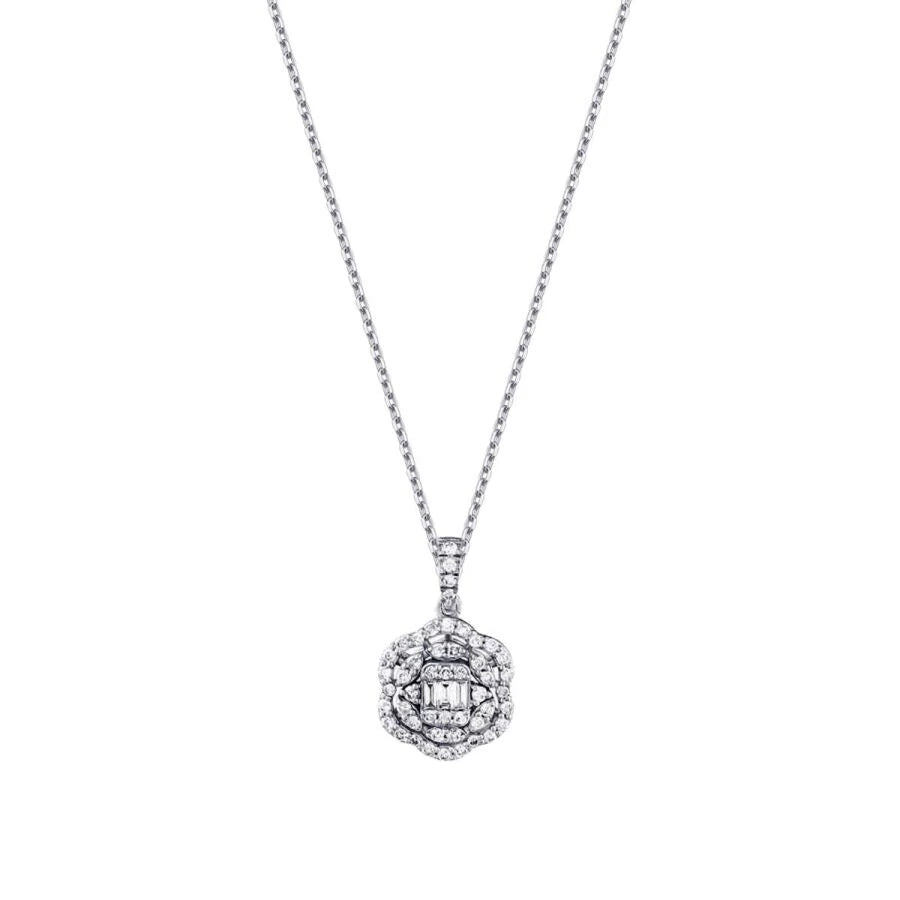 0.31 ct. Diamant Baguette Trend Halskette