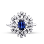 1.80 ct. Diamant Saphir Ring