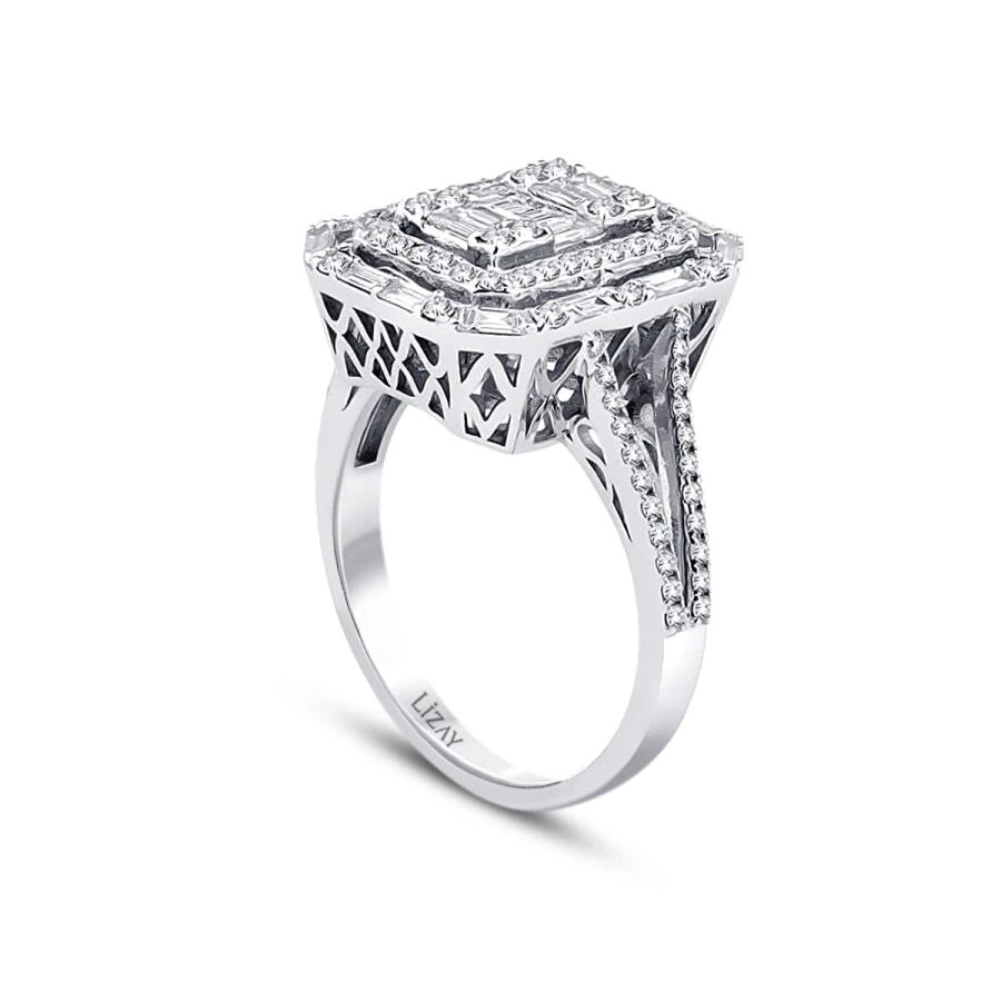 0.64 ct. Diamant Baguette Ring