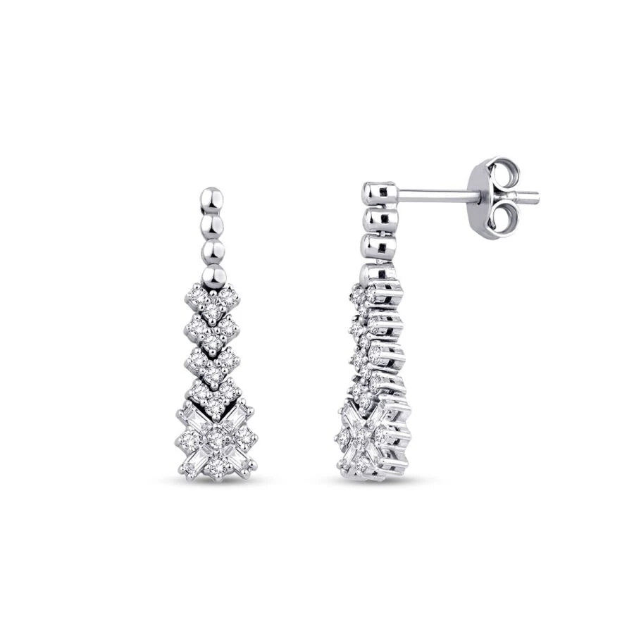 0.50 ct. Diamant Baguette Ohrringe