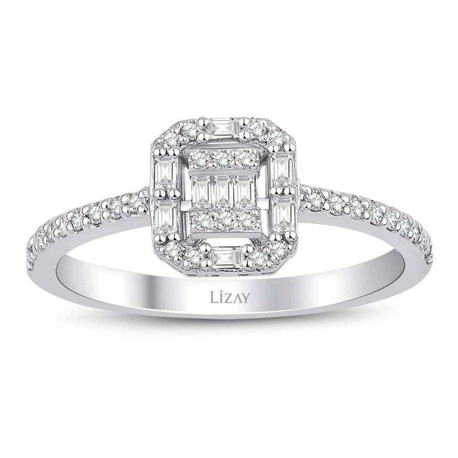 0.28 ct. Diamant Baguette Ring