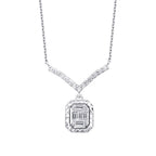 0.23 ct. Diamant Baguette Trend Halskette