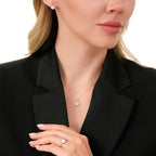 0.21 ct. Diamant Baguette Rund Halskette